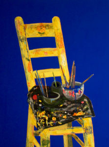 “Painter’s Chair”, 2016, oil on canvas, 48" x 36"