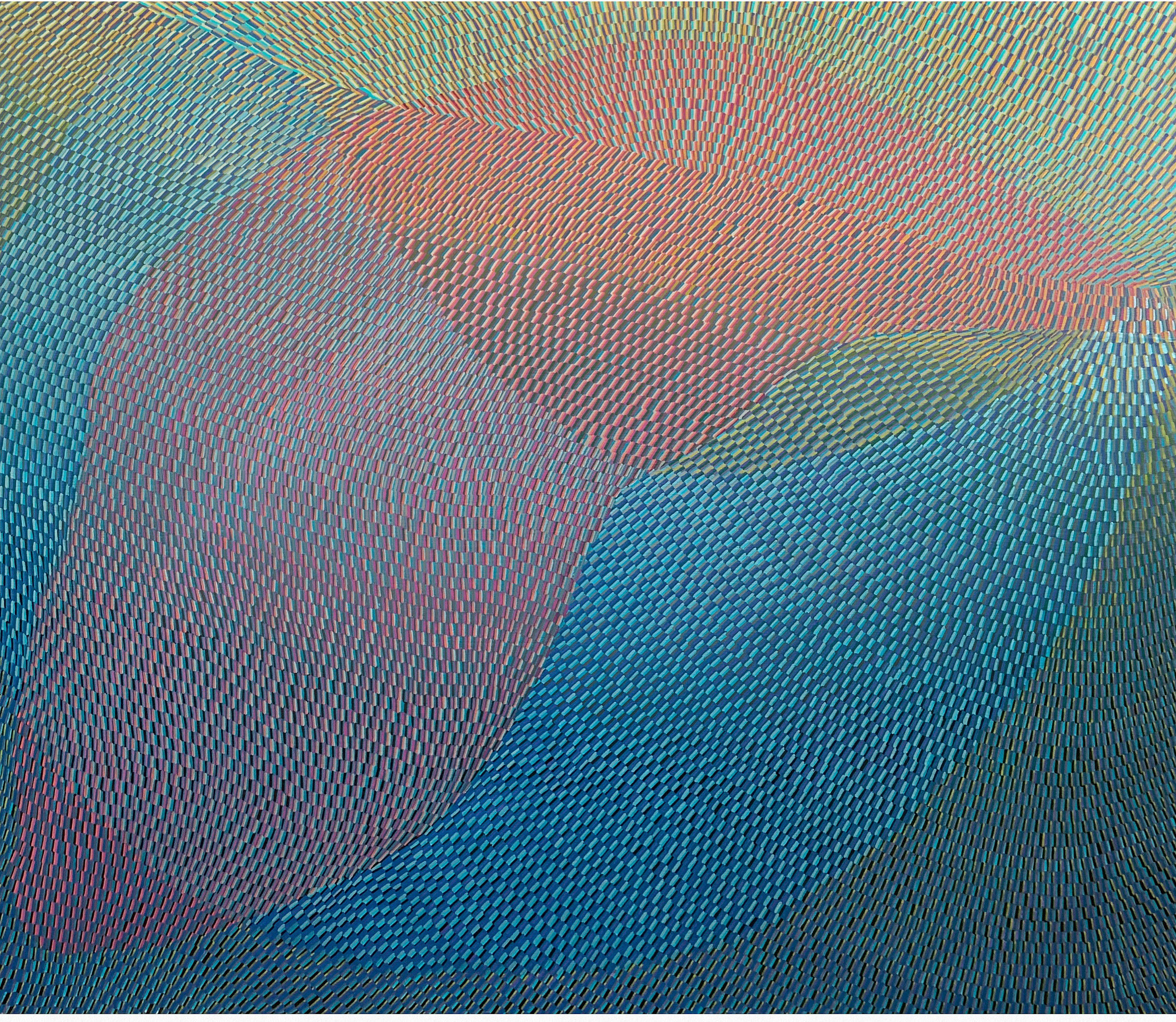 Sarah Nordean, "Wave Function", Acrylic on panel, 24” x 28”