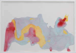 Sarah Nordean, "Scuttle Drag", 2020, Acrylic and Coloured Pencil on Mineral Paper, 29.5" x 41"