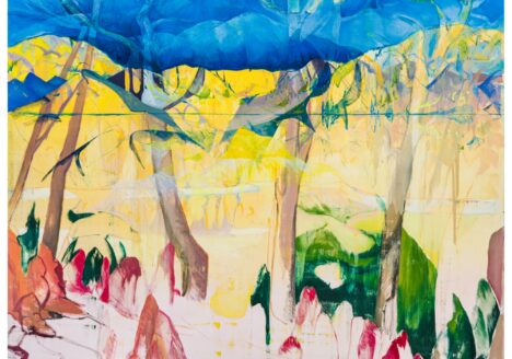 Shawn Evans, Cathedral Beyond, 2023, 76"x96"-Oil and acrylic on canvas