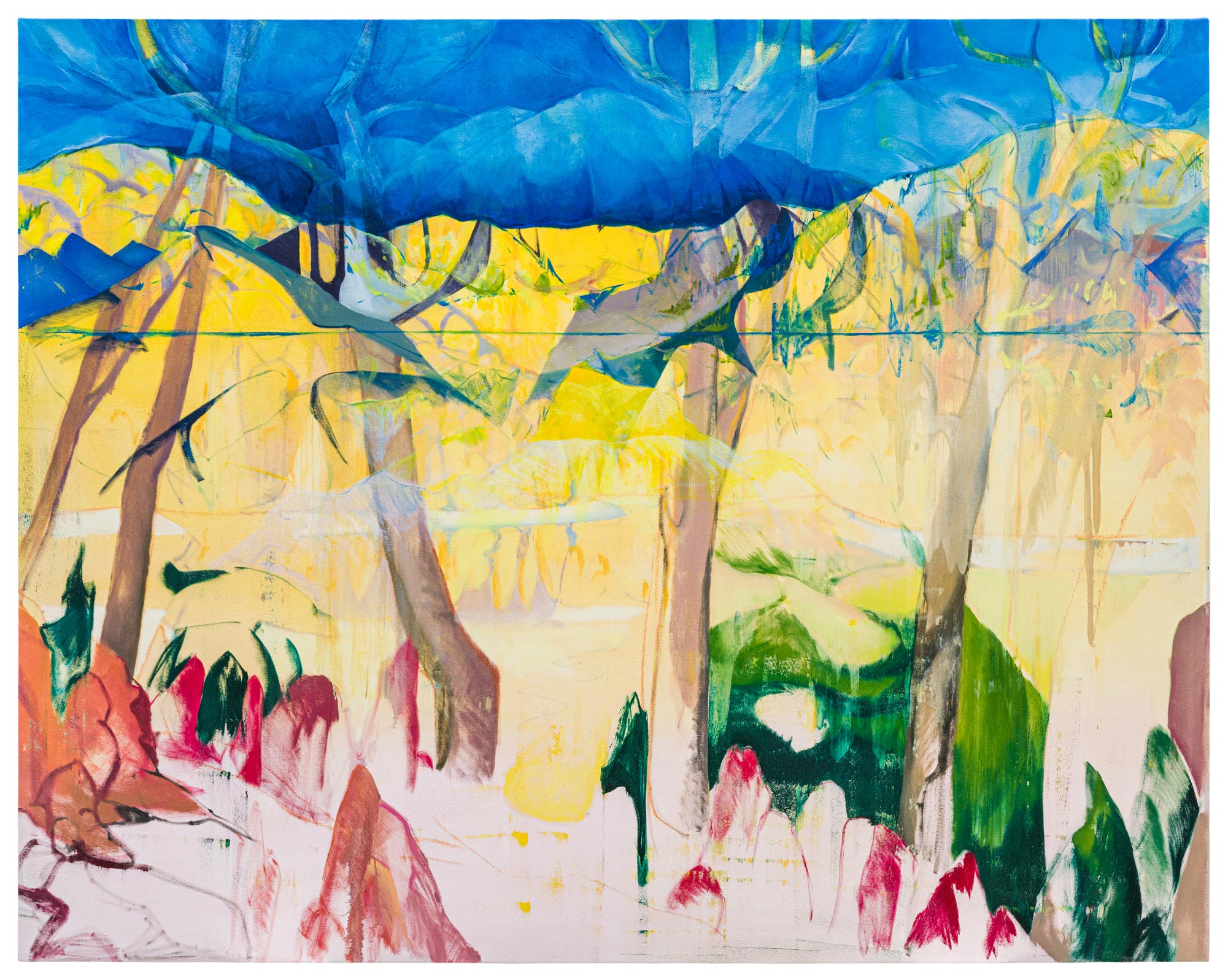 Shawn Evans, Cathedral Beyond, 2023, 76"x96"-Oil and acrylic on canvas Shawn Evans, Cathedral Beyond, 2023, 76"x96"-Oil and acrylic on canvas